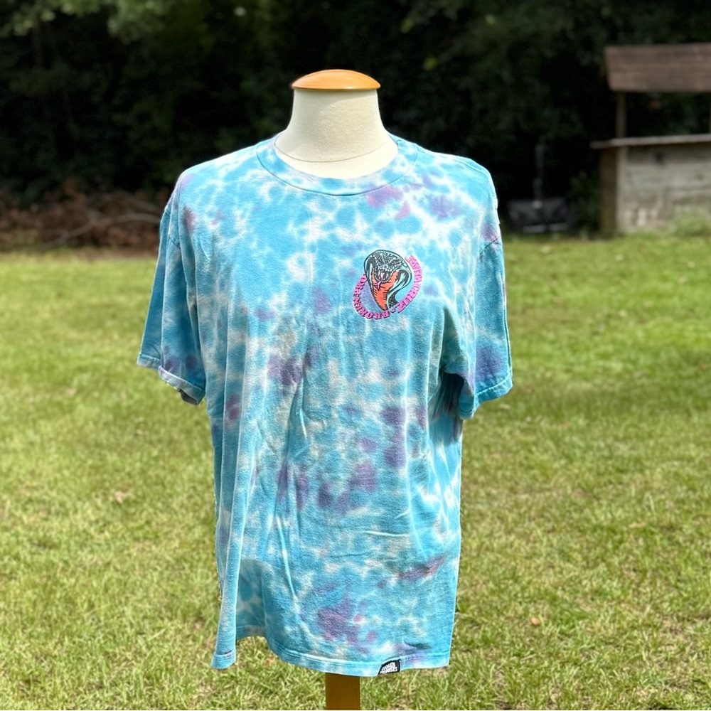 Broken Promises Blue and Purple Tie-Dye T-Shirt Size Medium (CWT0002)